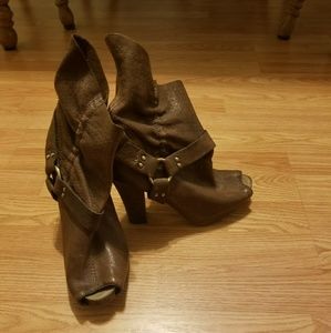 Brown booties